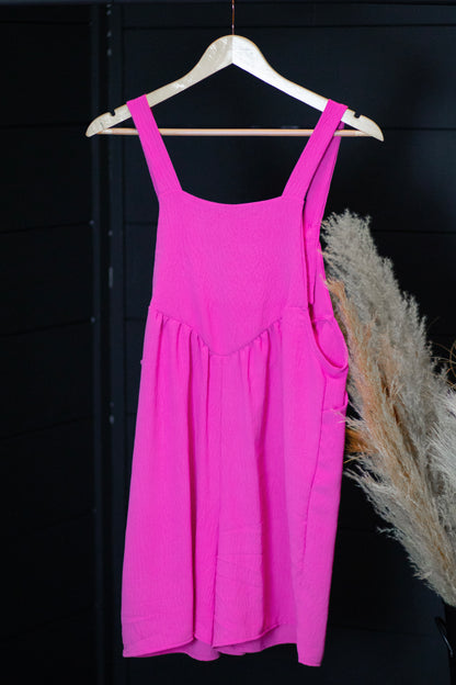 Hot Pink Romper