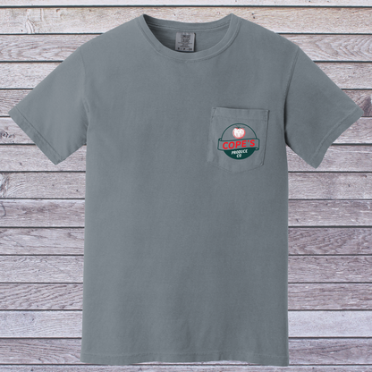 Cope's Produce Co. Adult Pocket T-Shirt (TAT 14 Business Days)