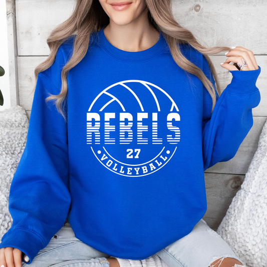 Rebels Volleyball - Custom Number