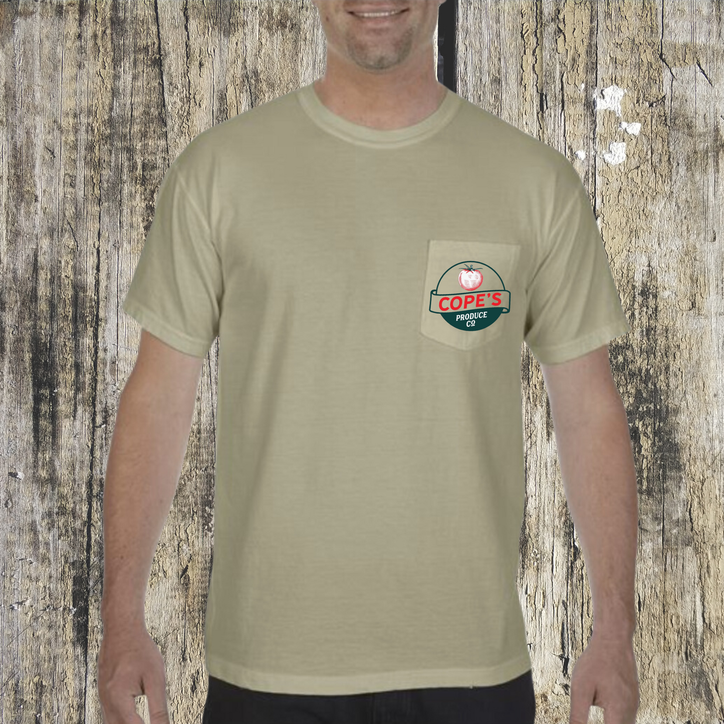 Cope's Produce Co. Adult Pocket T-Shirt (TAT 14 Business Days)